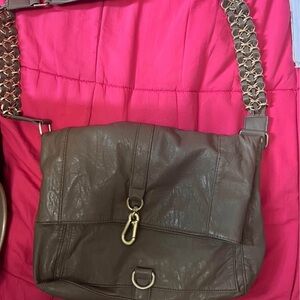 Brown Leather Shoulder Bag